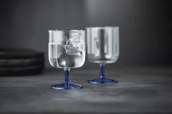 Discount Lyngby Glas Torino Vinglas 2 stk. 30 cl, Klar/Blå