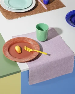 Outlet Lyngby Porcelæn Herringbone Dækkeserviet 43x30 cm, Brun