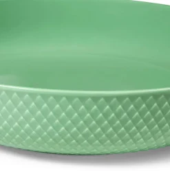 Clearance Lyngby Porcelæn Rhombe Color Serveringsskål Ø28 cm, Grøn