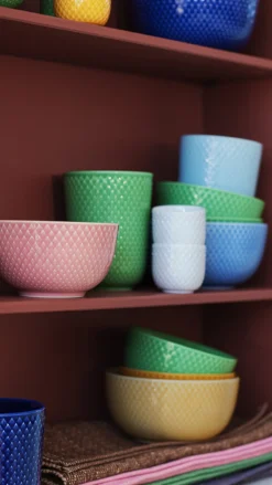 Lyngby Porcelæn Skåle|Spisestue > Rhombe Color Skål Ø11 cm,