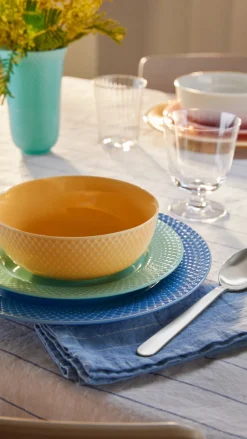 Best Lyngby Porcelæn Rhombe Color Tallerken 27 cm, Blå