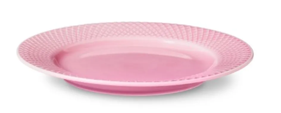 Best Lyngby Porcelæn Rhombe Color Tallerken 21 cm, Rosa