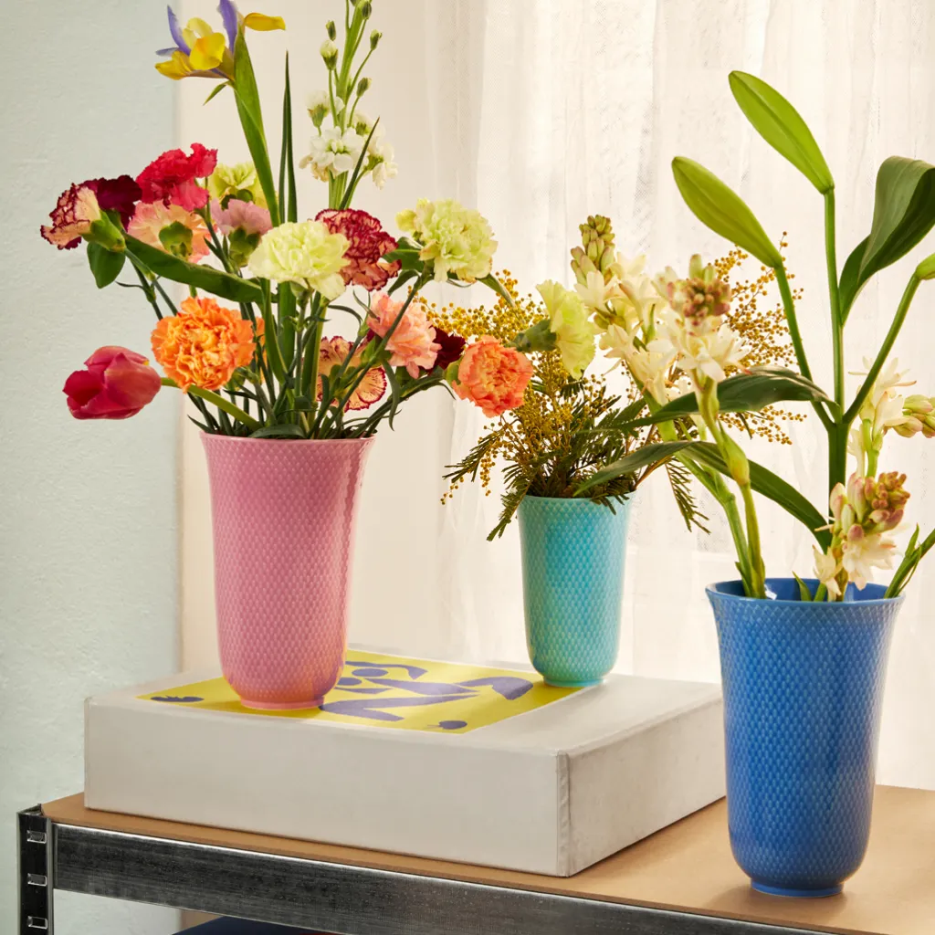 Lyngby Porcelæn Stue|Vaser > Rhombe Color Vase H20 cm,