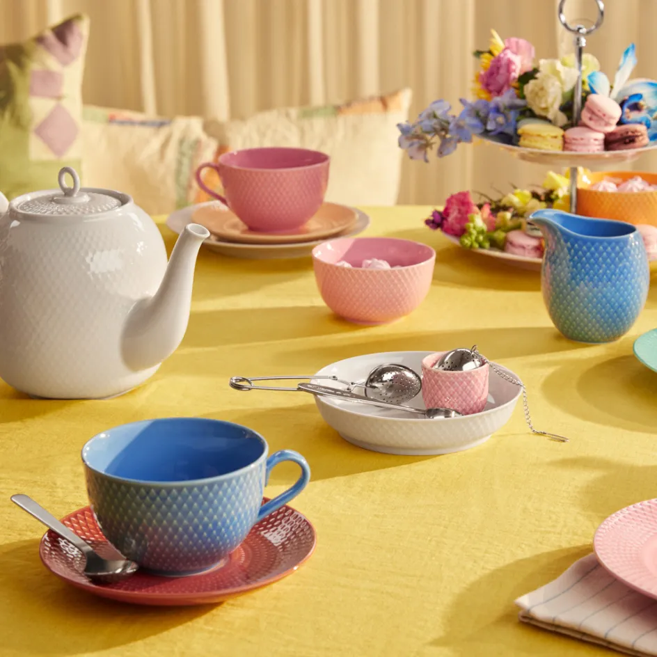 Hot Lyngby Porcelæn Rhombe Color Mælkekande 39 cl, Blå