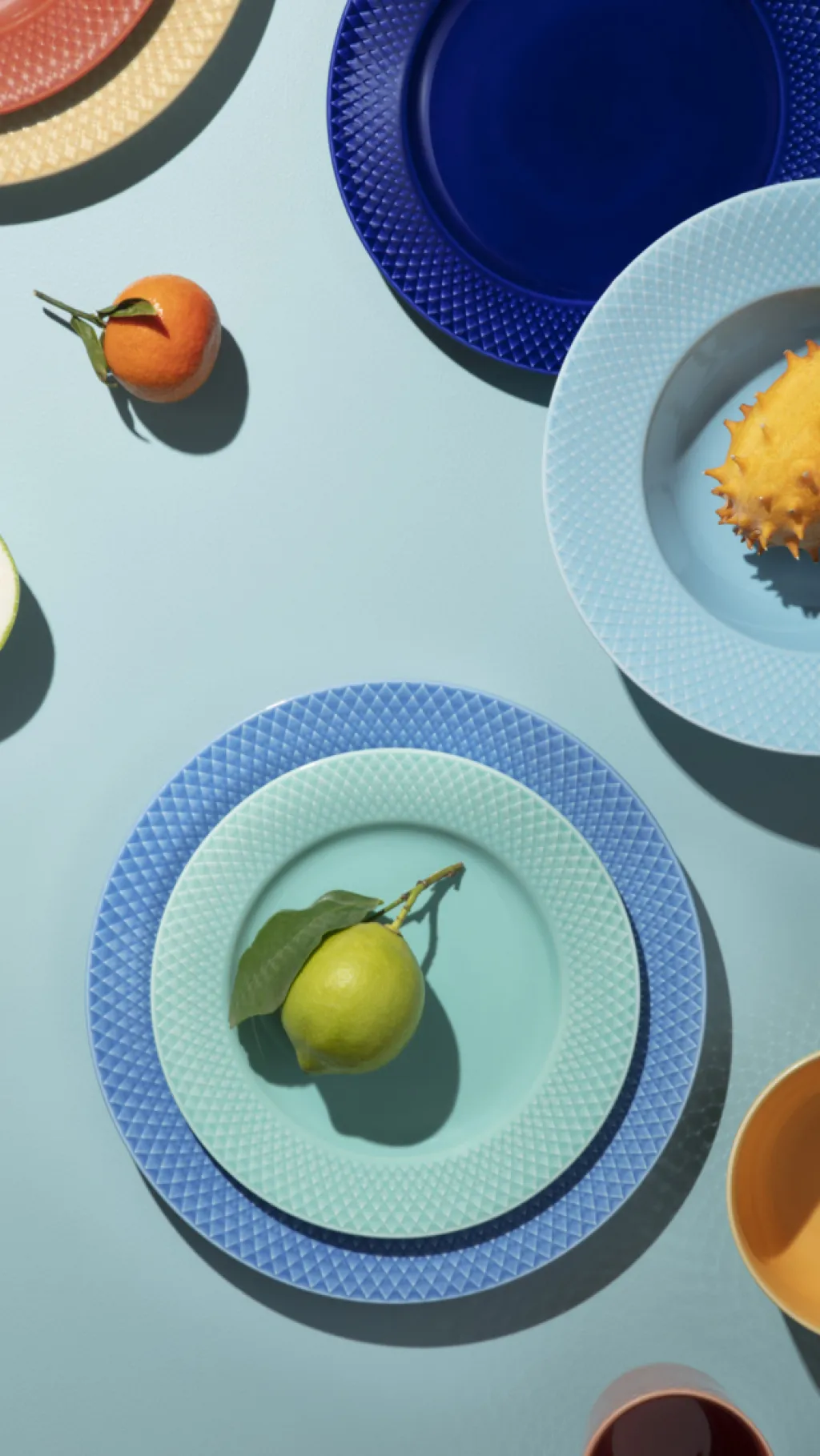 Lyngby Porcelæn Frokosttallerkener > Rhombe Color Tallerken 21 cm,