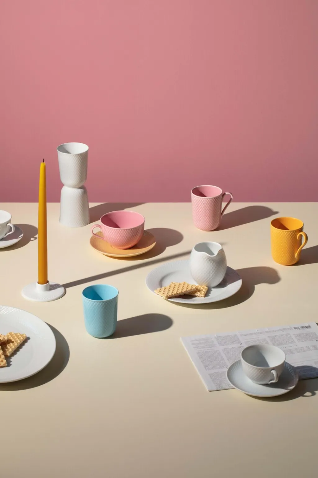 Lyngby Porcelæn Krus > Rhombe Color Krus m. Hank 33 cl,