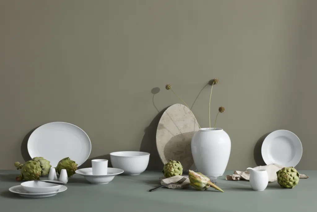 Online Rhombe Coupe Tallerken 20 cm, Hvid Frokosttallerkener