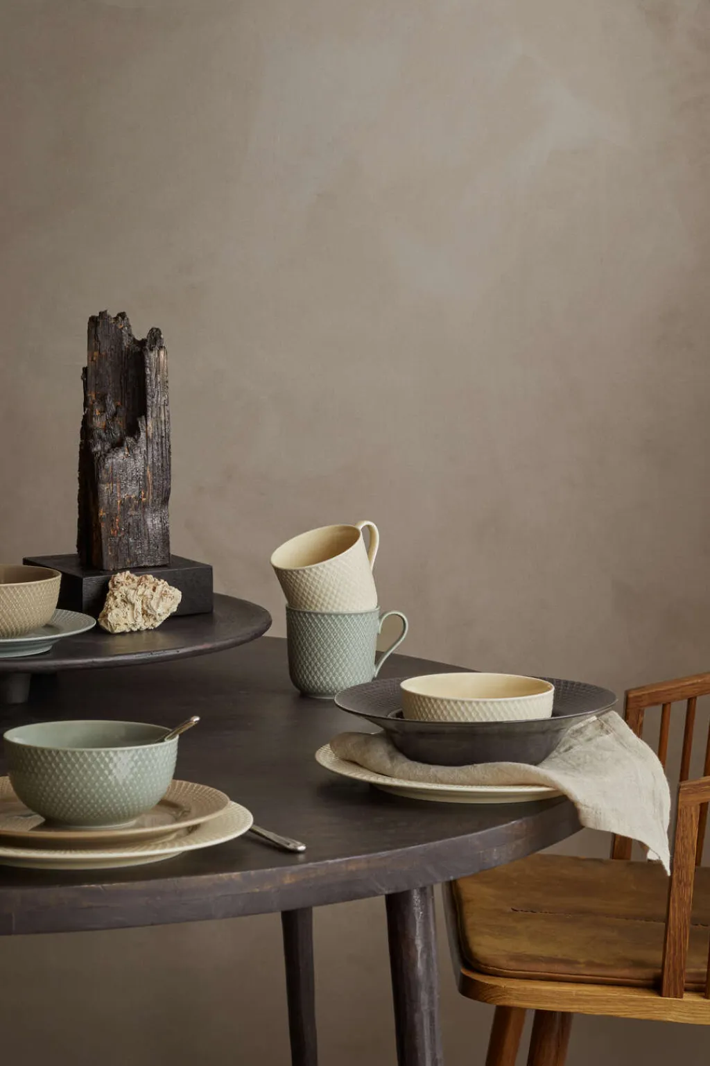 New Rhombe Earth Tallerken 27 cm, Middagstallerkener