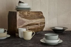 Hot Lyngby Porcelæn Rhombe Earth Krus m. Hank 39 cl, Marble
