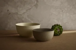 Outlet Lyngby Porcelæn Rhombe Earth Serveringsskål Ø22 cm, Marble