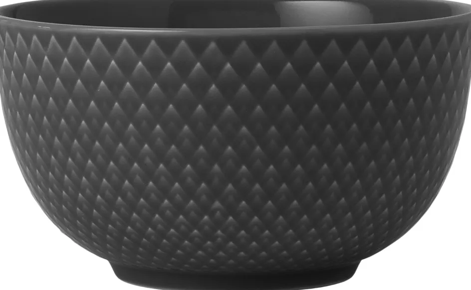 New Lyngby Porcelæn Rhombe Earth Skål Ø11 cm, Slate