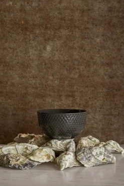 New Lyngby Porcelæn Rhombe Earth Skål Ø11 cm, Slate
