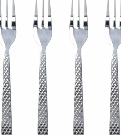 Lyngby Porcelæn Kagegafler > Rhombe Kagegaffel 4 stk, Stål