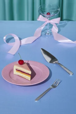 Lyngby Porcelæn Kagegafler > Rhombe Kagegaffel 4 stk, Stål