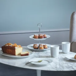 Sale Lyngby Porcelæn Rhombe Ovalt Serveringsfad , Hvid