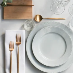 Online Lyngby Porcelæn Rhombe Tallerken , Hvid