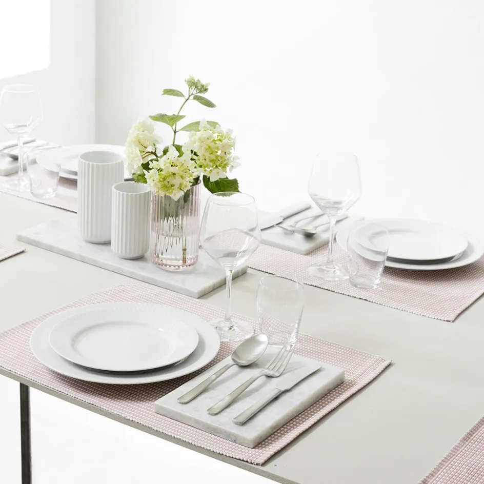 Online Lyngby Porcelæn Rhombe Tallerken , Hvid