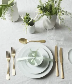 Online Lyngby Porcelæn Rhombe Tallerken , Hvid
