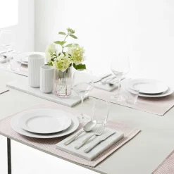 Outlet Lyngby Porcelæn Rhombe Tallerken , Hvid