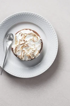 Outlet Lyngby Porcelæn Rhombe Tallerken , Hvid