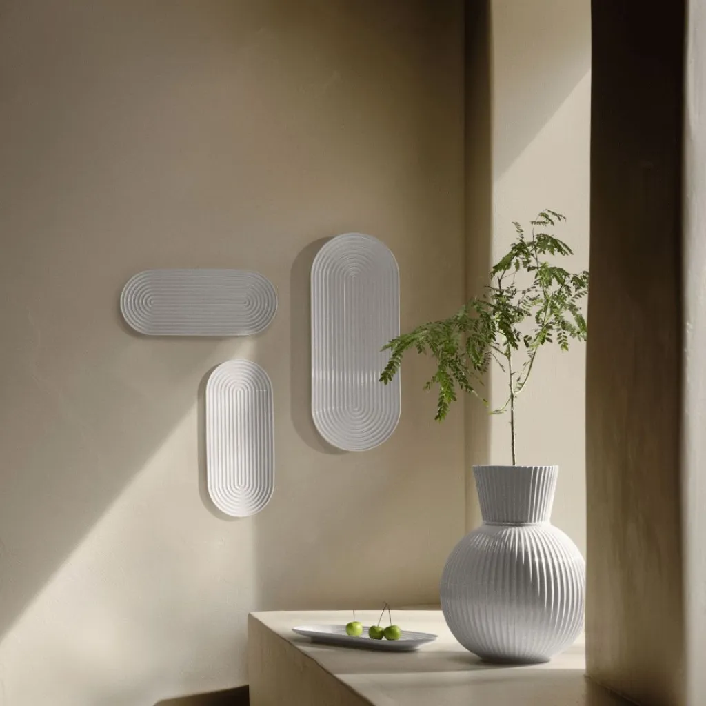 Lyngby Porcelæn Fade > Tura Ovalt serveringsfad , Hvid