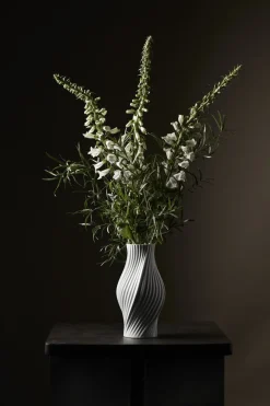 Clearance Lyngby Porcelæn Twist Vase H, Hvid