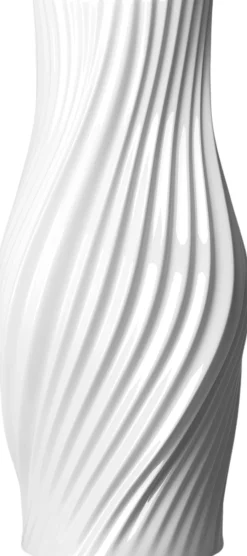 Clearance Lyngby Porcelæn Twist Vase H, Hvid