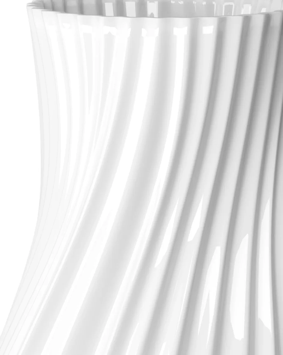 Clearance Lyngby Porcelæn Twist Vase H, Hvid
