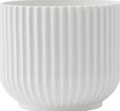 Discount Lyngby Porcelæn Urtepotteskjuler H, Hvid