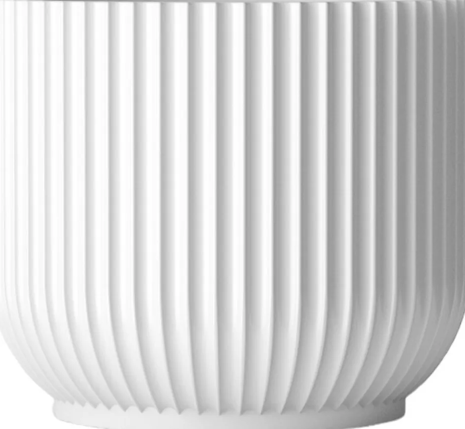 Sale Lyngby Porcelæn Urtepotteskjuler H, Hvid