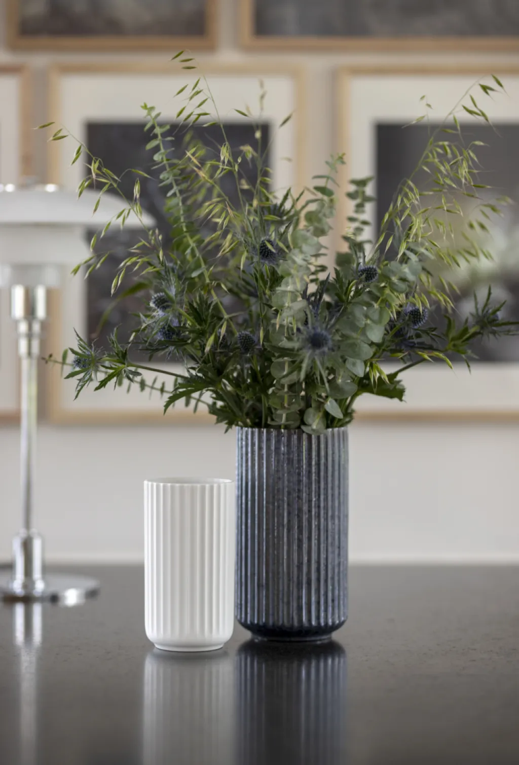 Lyngby Porcelæn Stue|Vaser > Vase H, Hvid