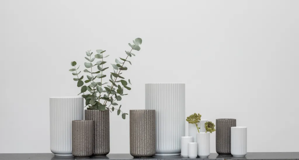 Lyngby Porcelæn Stue|Vaser > Vase H, Hvid