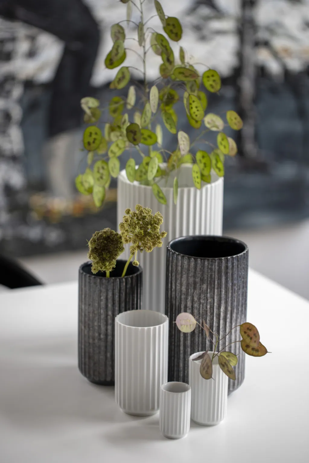 Lyngby Porcelæn Stue|Vaser > Vase H, Hvid