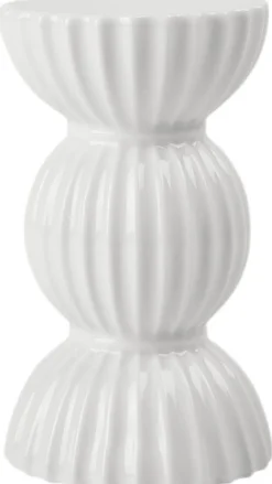 Sale Tura Kronelysestage H14 cm, Hvid Lysestager