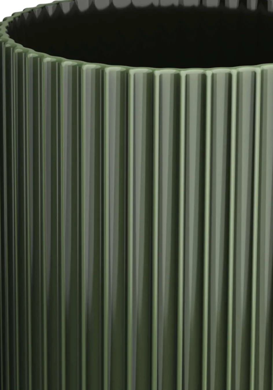 Lyngby Porcelæn Vase H31 cm, Mørk Grøn