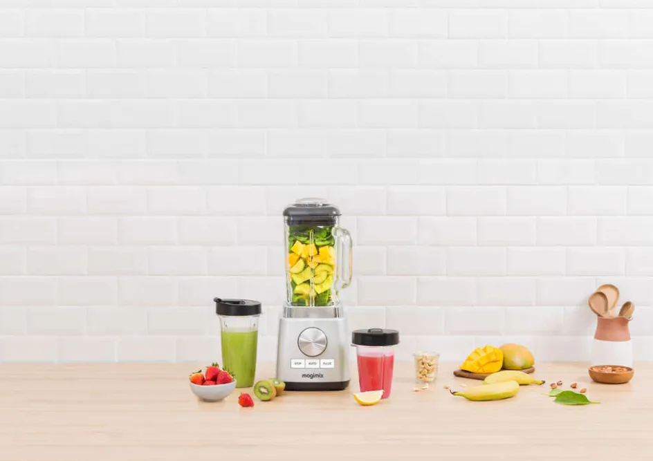 New Magimix Power 5 XL Blender 1500W 2 L, Mat Stål