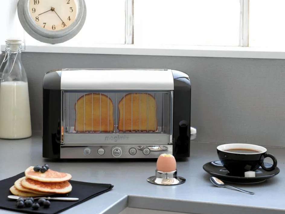 Hot Magimix Vision Brødrister 2 Skiver, Sort/Stål