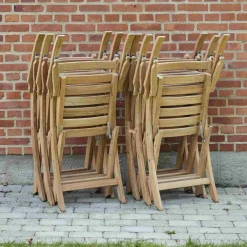 Mandalay Havemøbler|Uderum > Dian Foldestol m. Armlæn, Teak