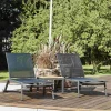 Mandalay Havemøbler|Uderum > Elba Liggestol 2 stk. 192 cm, Antracit