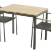 Mandalay Havemøbler|Uderum > Havemøbelsæt m. Toscana Bord 65 cm og 2 Siena Stole, Teak/Antracit