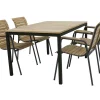 Sale Havemøbelsæt m. Toscana Bord 132 cm og 4 Bellevue Stole, Teak/Antracit Havemøbler|Uderum