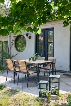 Sale Havemøbelsæt m. Toscana Bord 132 cm og 4 Bellevue Stole, Teak/Antracit Havemøbler|Uderum
