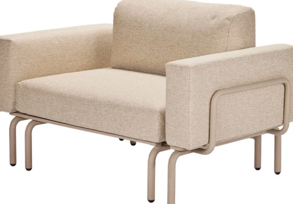 Discount Mandalay Ivy Loungestol m. Udtræk 119-188 cm, Taupe