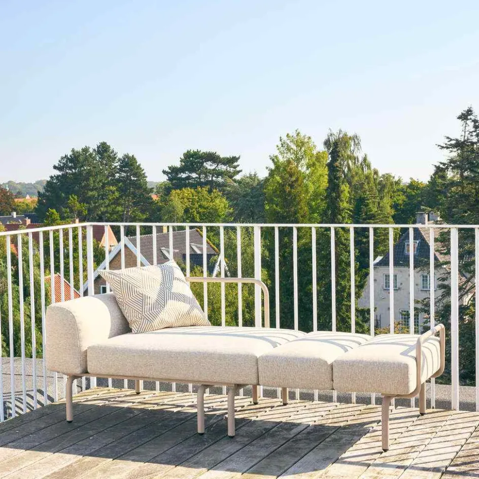 Discount Mandalay Ivy Loungestol m. Udtræk 119-188 cm, Taupe