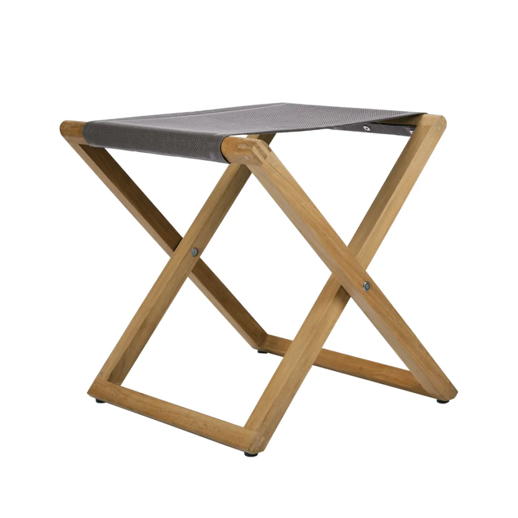 New Langelinie Foldeskammel H44.5 cm, Teak/Oliven Stole