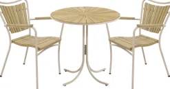 Mandalay Havemøbler|Uderum > Marguerit Cafésæt m. 2 Stole Ø70 cm,