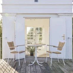 Hot Marguerit Cafésæt m. 2 Stole Ø70 cm, Havemøbler|Uderum