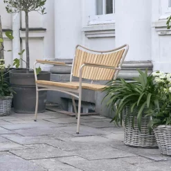 New Mandalay Marguerit Havebænk 2 Pers. 112 cm, Taupe
