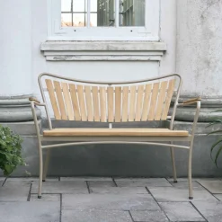 New Mandalay Marguerit Havebænk 2 Pers. 112 cm, Taupe