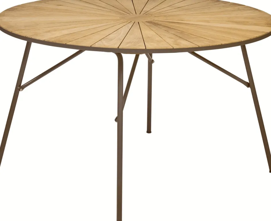 Discount Mandalay Marguerit Havebord ?120 cm, Teak/Mocca